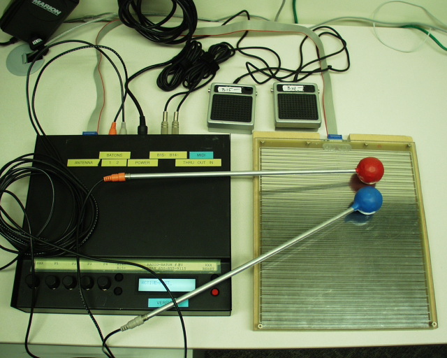 Radio Baton on table